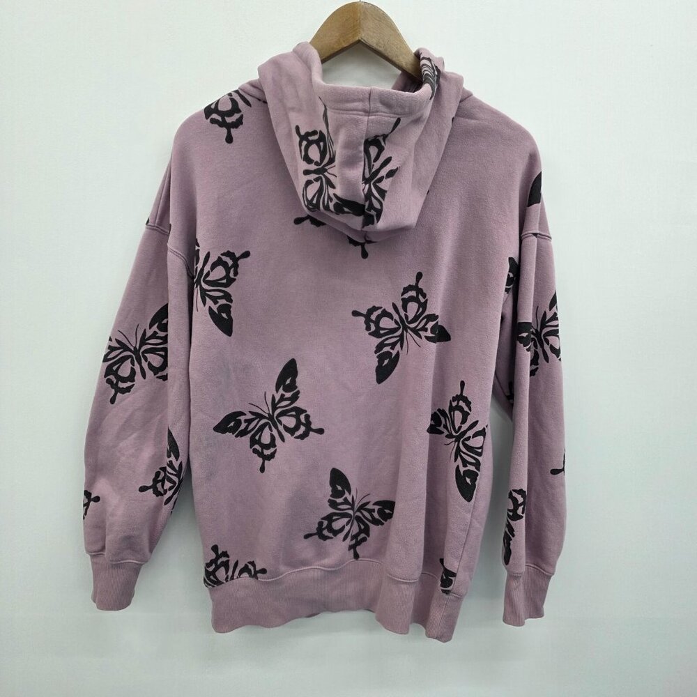 Women's Wild Fable‎ Hoodie Sweatshirt Mauve Butterfly Purple Size XS Pocket - Picture 3 of 13